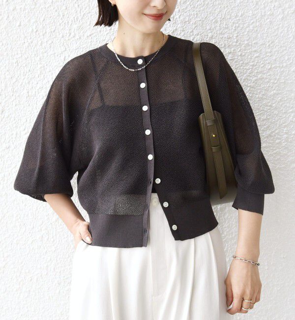 SHIPS for women「《予約》〈手洗い可能〉16G カーディガン」|カーディガン|