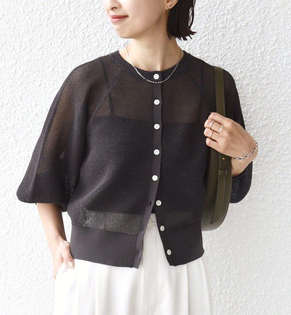 SHIPS for women「《予約》〈手洗い可能〉16G カーディガン」|カーディガン|