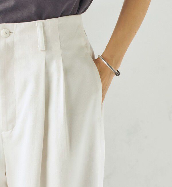 SHIPS for women「〈接触冷感/UVカット/手洗い可能〉スマート イージー デニム ライク タック パンツ」|その他|