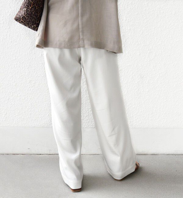 SHIPS for women「〈接触冷感/UVカット/手洗い可能〉スマート イージー デニム ライク タック パンツ」|その他|