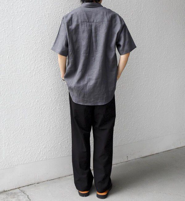 SHIPS any「SHIPS any:〈洗濯機可能〉NOVELTEX リネン レギュラーカラー シャツ◆」|シャツ・ブラウス|