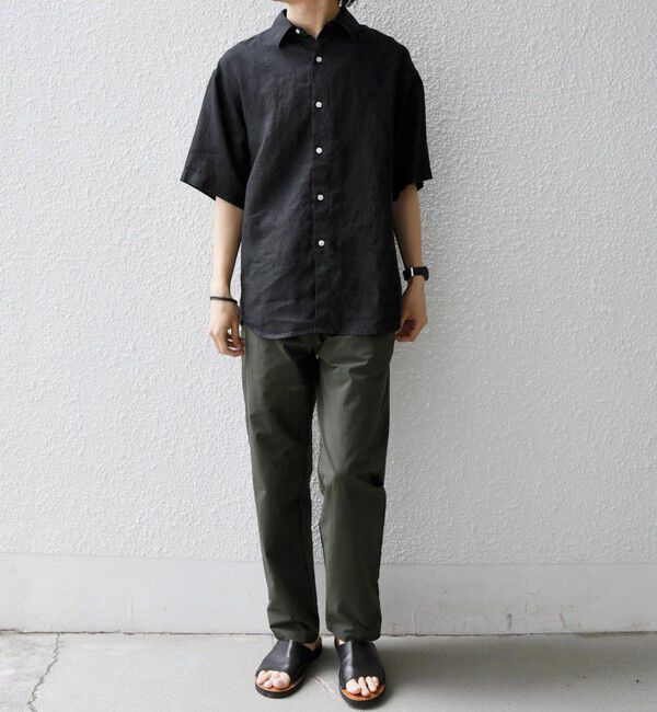 SHIPS any「SHIPS any:〈洗濯機可能〉NOVELTEX リネン レギュラーカラー シャツ◆」|シャツ・ブラウス|