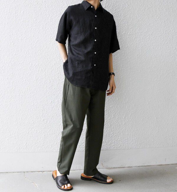SHIPS any「SHIPS any:〈洗濯機可能〉NOVELTEX リネン レギュラーカラー シャツ◆」|シャツ・ブラウス|