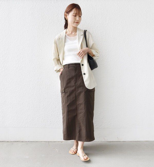 SHIPS for women「〈手洗い可能〉布帛 ドッキング ベア テレコ タンクトップ」|タンクトップ|