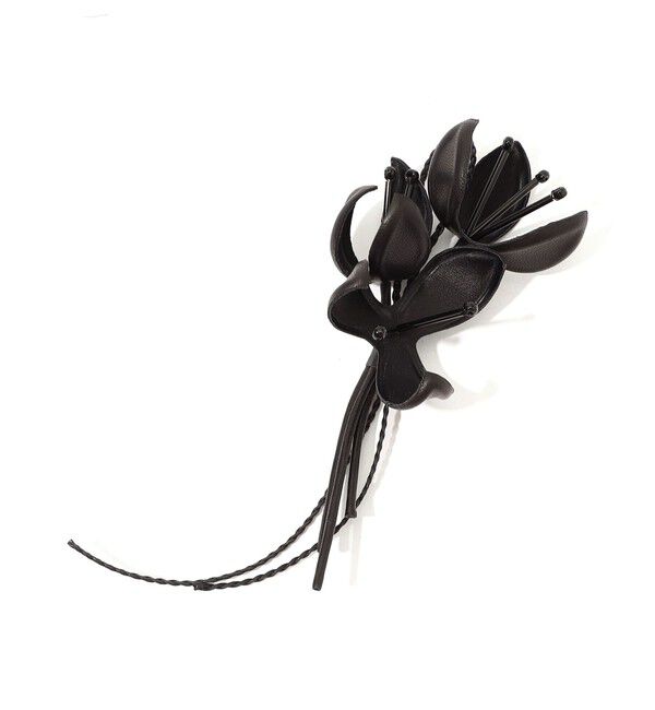 DES PRES「レザー コサージュ」|ブローチ・コサージュ|