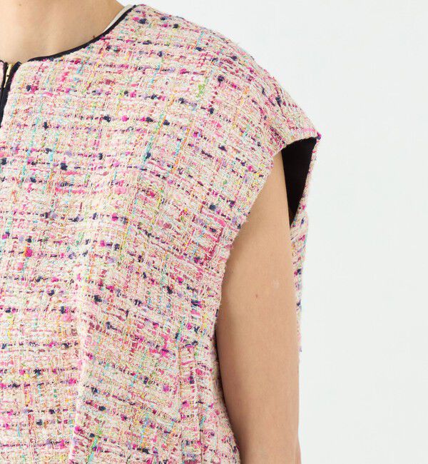 TOMORROWLAND collection「コロレファンシーツイード ジップアップジレ」|ベスト・ジレ|