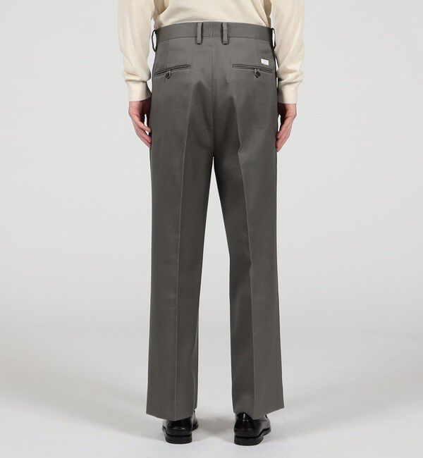 TOMORROWLAND MENS「コットンレーヨン 2プリーツ ワイドストレート バレルパンツ」|スラックス|