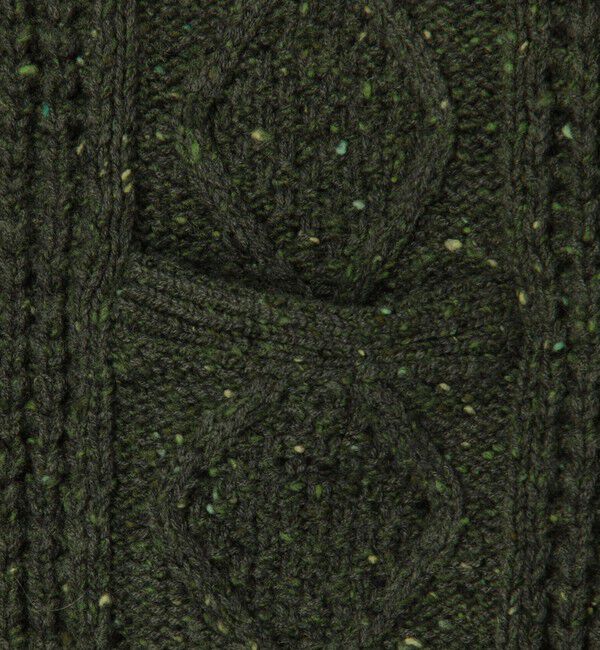 CABaN「ウールネップ ケーブルカーディガン」|ニット・セーター|