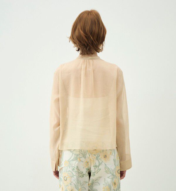 MACPHEE「シルクブレンドスラブ プルオーバーブラウス」|シャツ・ブラウス|