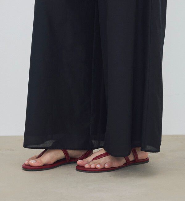 DES PRES「コットンシルクローン ギャザーワイドパンツ」|その他|