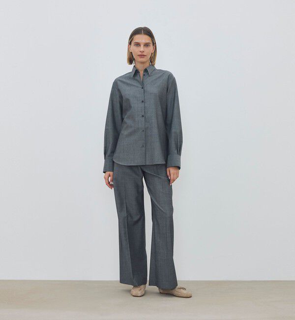 DES PRES「ウーステッドウール モヘヤ 2タックパンツ」|スラックス|