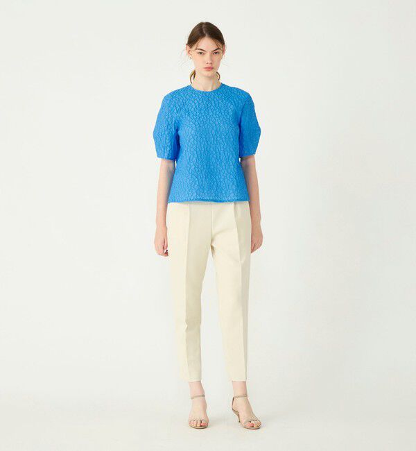 Ballsey「バブルジャカード ランタンスリーブブラウス」|シャツ・ブラウス|