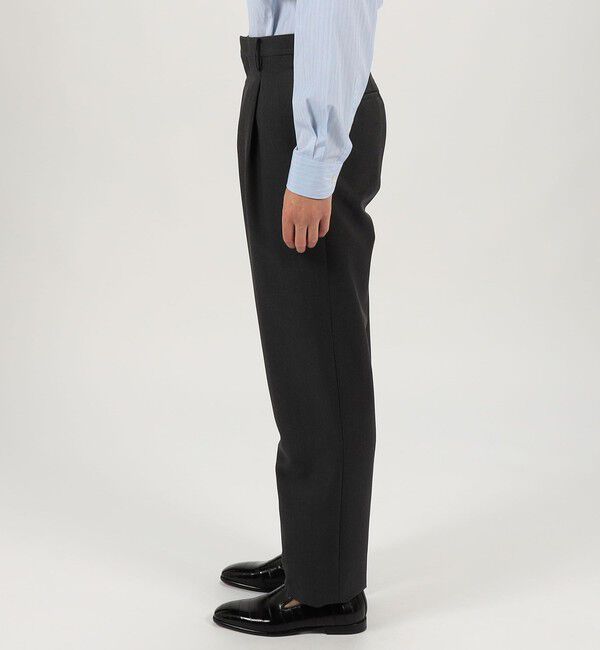 TOMORROWLAND MENS「シルクモヘヤトロピカル 1プリーツパンツ」|スラックス|