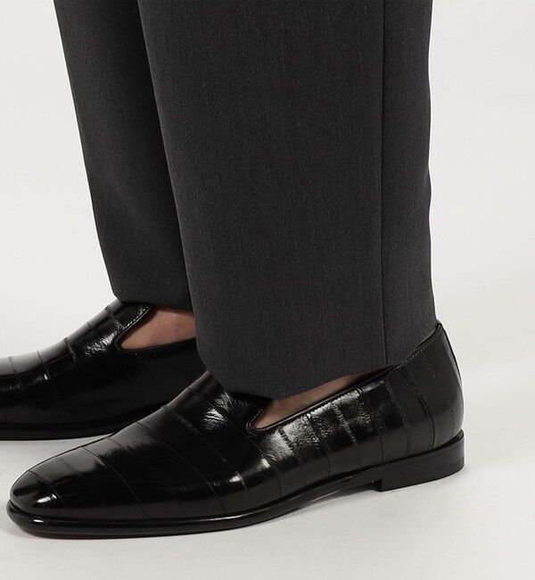 TOMORROWLAND MENS「シルクモヘヤトロピカル 1プリーツパンツ」|スラックス|