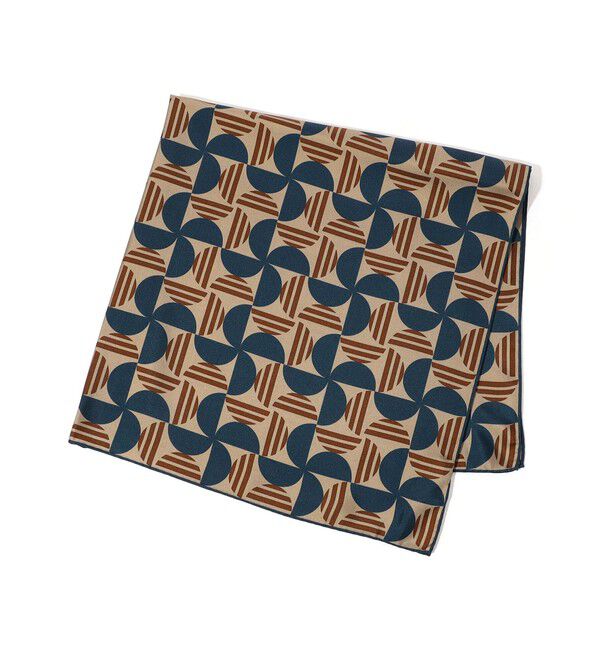 TOMORROWLAND GOODS「TOMORROWLAND シルクプリントスカーフ」|バンダナ・スカーフ|46 ブルー系