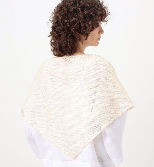 TOMORROWLAND GOODS「ASAUCE MELER シルクニット トライアングルスカーフ」|ストール|