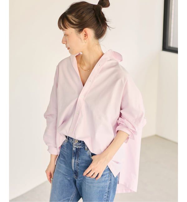 Plage「《追加》OX Poncho シャツ」|シャツ・ブラウス|ピンク A