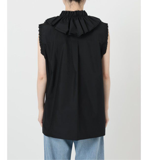 IENA LA BOUCLE「IENA LA BOUCLE C/Pポプリンフリルカラーシャツ」|シャツ・ブラウス|
