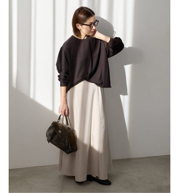 IENA「キュプラサテンフレアスカート」|スカート|