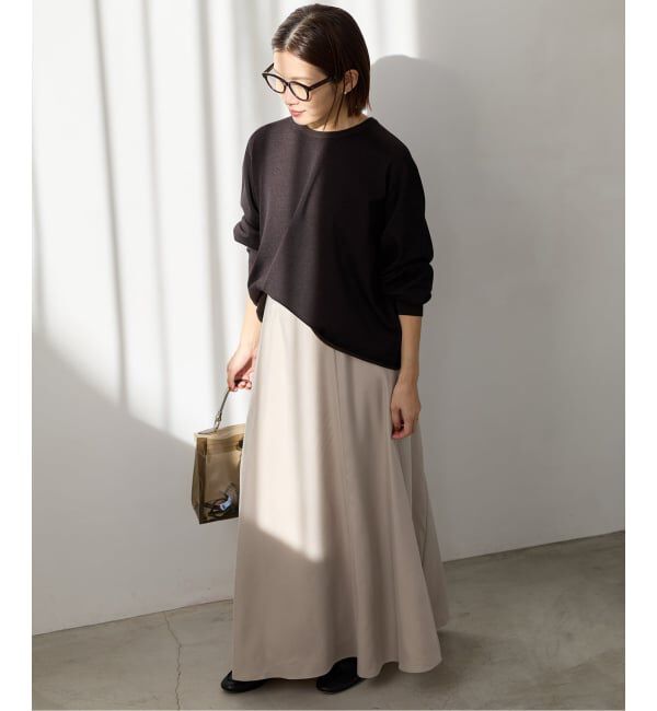 IENA「キュプラサテンフレアスカート」|スカート|