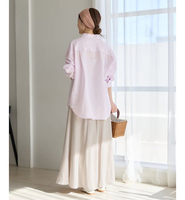 IENA「キュプラサテンフレアスカート」|スカート|