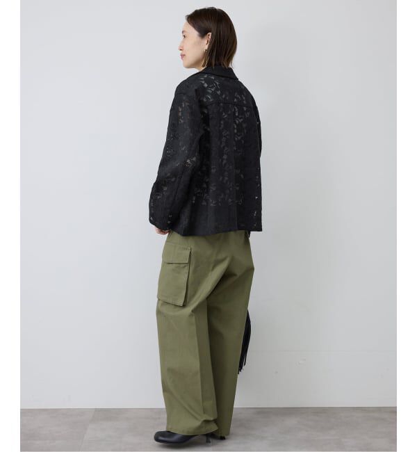 SLOBE IENA「ブロイダーレースオープンカラーシャツ」|シャツ・ブラウス|