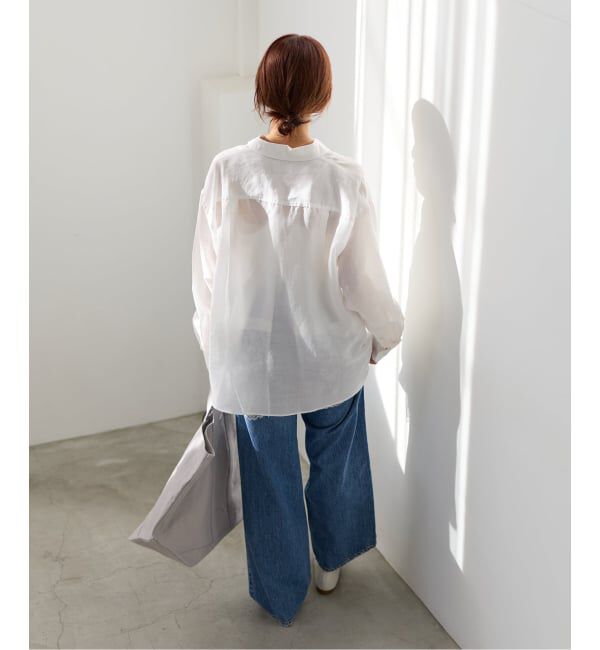 IENA「ラミーリヨセル2wayシャツ」|シャツ・ブラウス|
