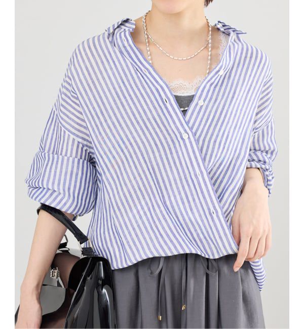 IENA「ラミーリヨセル2wayシャツ」|シャツ・ブラウス|