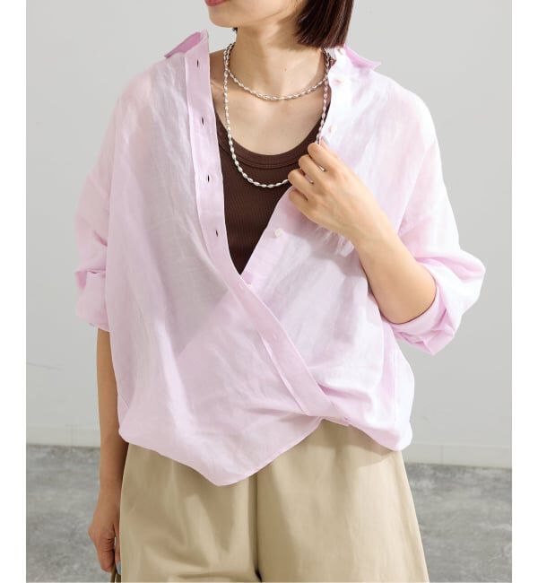 IENA「ラミーリヨセル2wayシャツ」|シャツ・ブラウス|