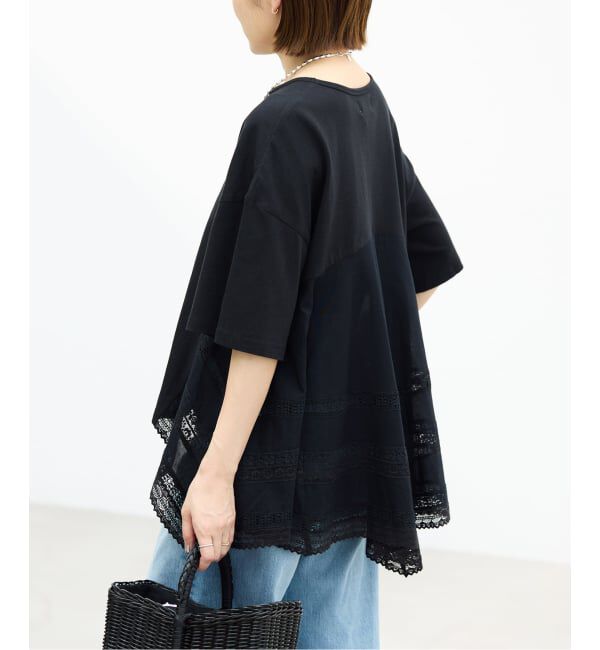 IENA「《予約》AAYUSHI/アユーシ バックスカーフハーフスリーブトップス SGN08110」|Tシャツ・カットソー|