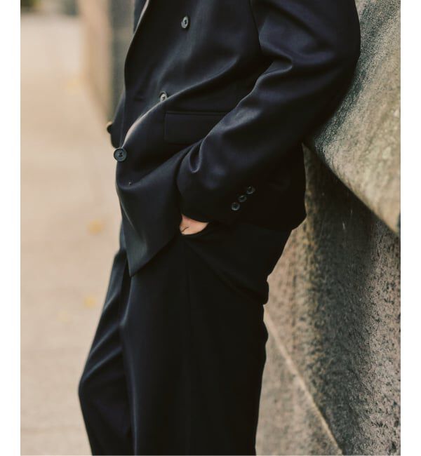 417 EDIFICE「TWツイル 2タックパンツ "セットアップ着用可能"」|スラックス|