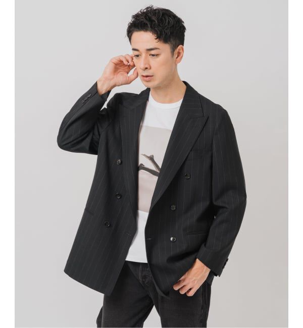 EDIFICE「COUTURE D&rsquo;ADAM (クチュール ド アダム)  別注 Double JK Stripe」|テーラードジャケット|