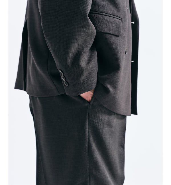 417 EDIFICE「【EVALET / エバレット】メッシュ 2タックパンツ "セットアップ着用可能"」|スラックス|