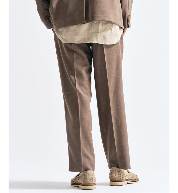 417 EDIFICE「【EVALET / エバレット】メッシュ 2タックパンツ "セットアップ着用可能"」|スラックス|