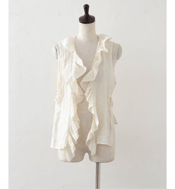 journal standard luxe「リネンワッシャー フリルジレ」|シャツ・ブラウス|