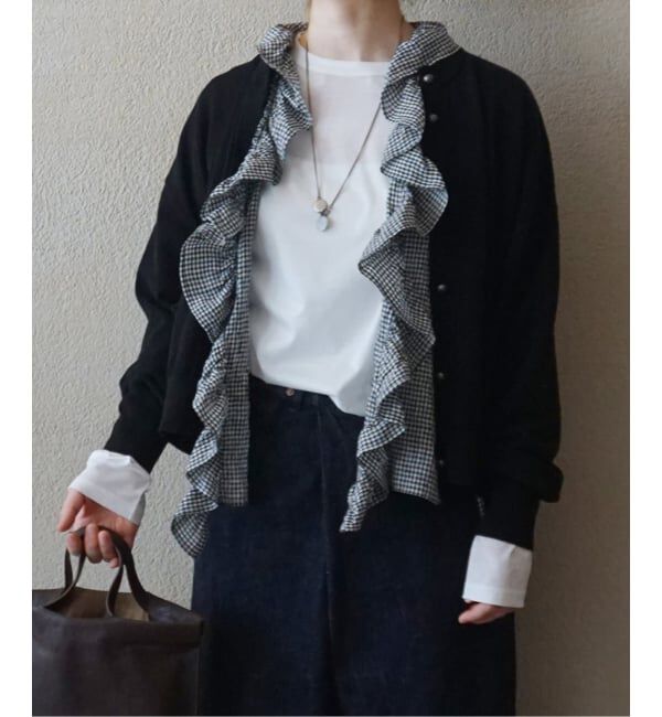 journal standard luxe「リネンワッシャー フリルジレ」|シャツ・ブラウス|