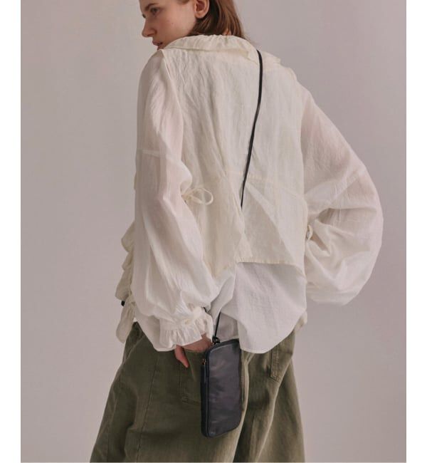 journal standard luxe「リネンワッシャー フリルジレ」|シャツ・ブラウス|