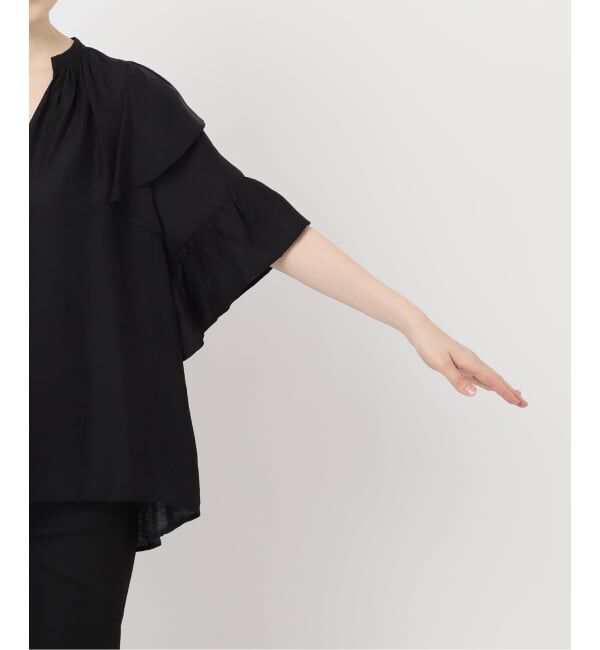 JOURNAL STANDARD「《追加予約3》ソフトクロスフリルスリーブブラウス」|シャツ・ブラウス|