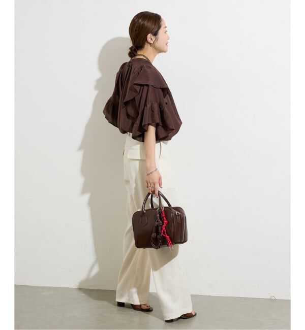 JOURNAL STANDARD「《追加予約3》ソフトクロスフリルスリーブブラウス」|シャツ・ブラウス|