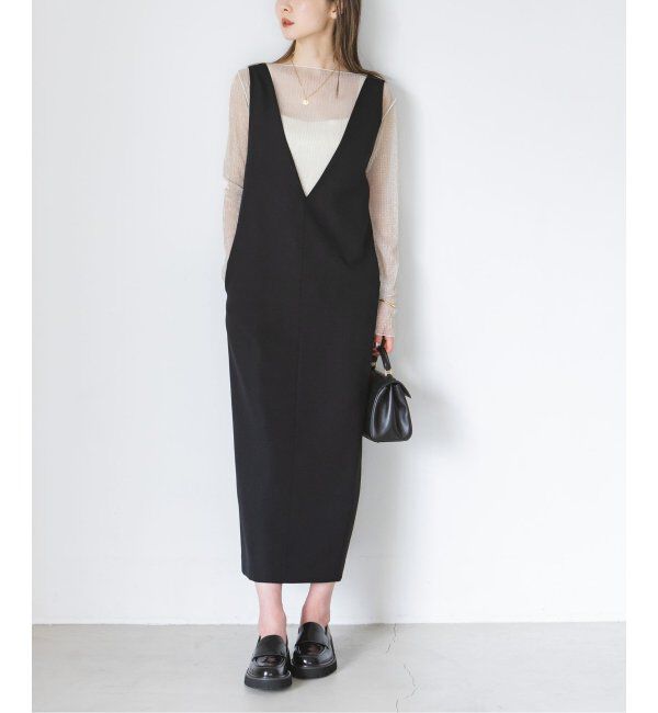 NOBLE「ストレートVネックワンピース」|ワンピース|