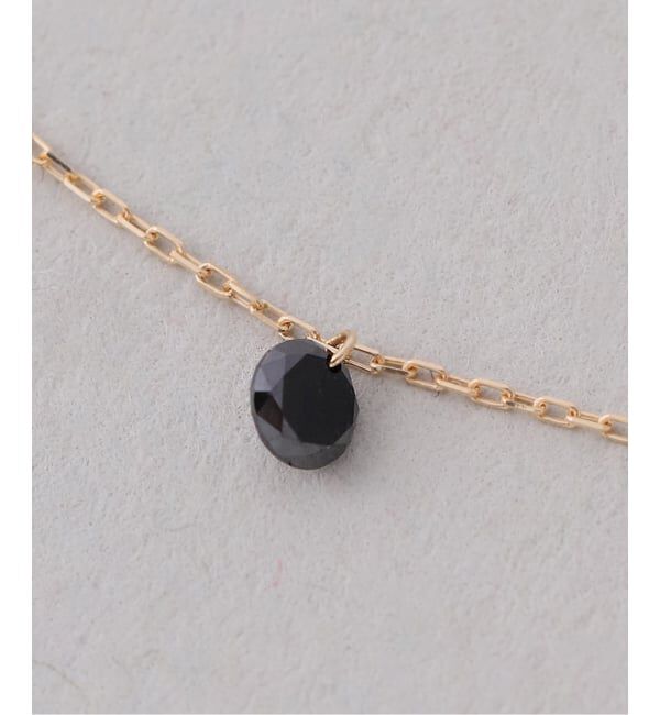 Lilas by Spick&Span「ブラックホールダイヤ5pネックレス K18」|ネックレス|