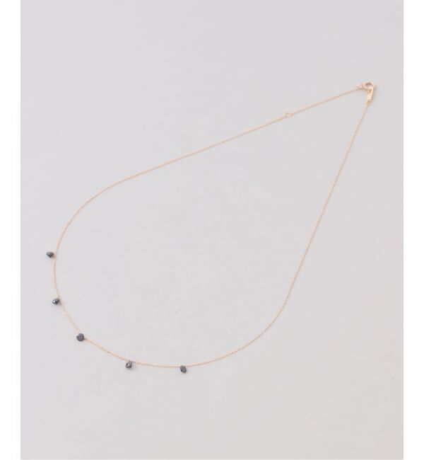 Lilas by Spick&Span「ブラックホールダイヤ5pネックレス K18」|ネックレス|