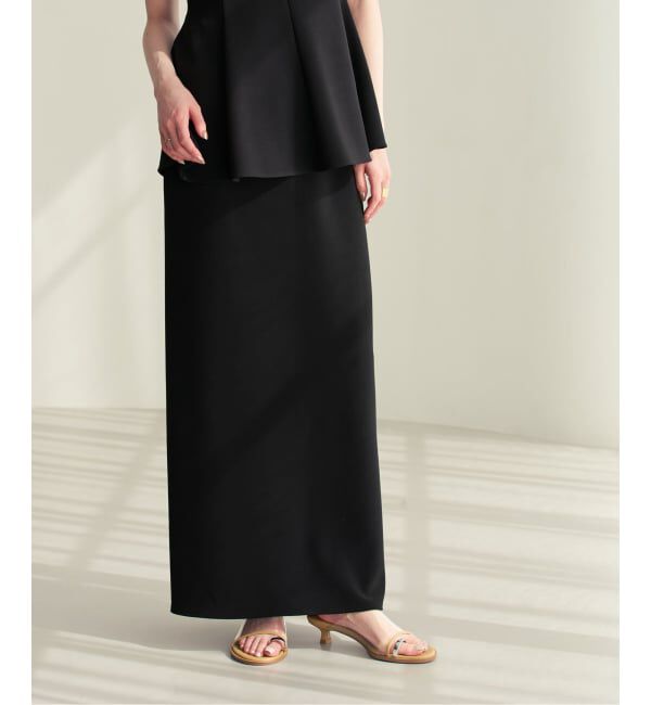 NOBLE「《追加》【洗える】コンフォートジャージーライクタイトスカート10」|スカート|