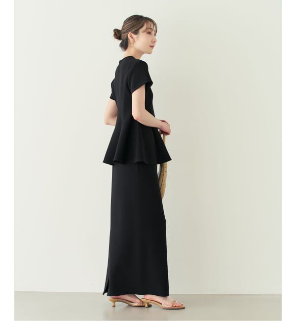 NOBLE「《追加》【洗える】コンフォートジャージーライクタイトスカート10」|スカート|