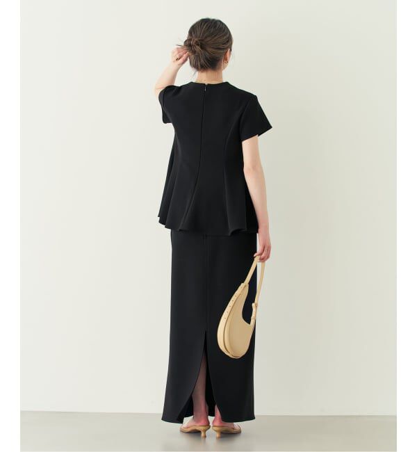 NOBLE「《追加》【洗える】コンフォートジャージーライクタイトスカート10」|スカート|