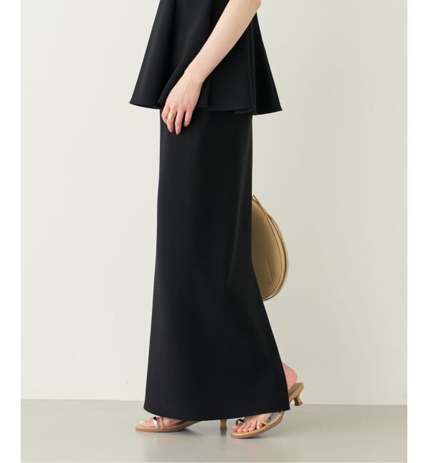 NOBLE「《追加》【洗える】コンフォートジャージーライクタイトスカート10」|スカート|