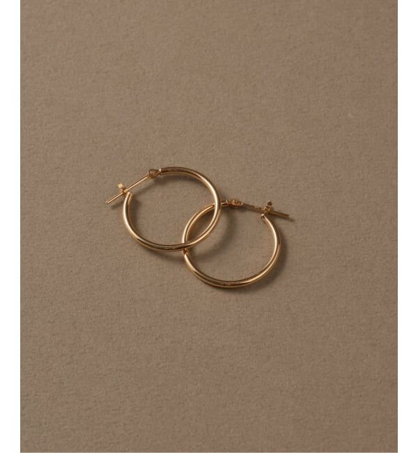 Lilas by Spick&Span「1.5パイプ2cmルーフピアス K10（両耳）」|ピアス|ゴールド