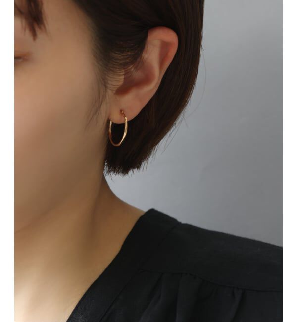 Lilas by Spick&Span「1.5パイプ2cmルーフピアス K10（両耳）」|ピアス|