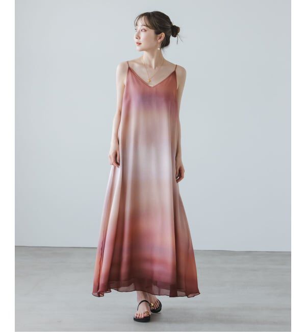 NOBLE「ビーナスベルトフレアキャミワンピース」|ワンピース|