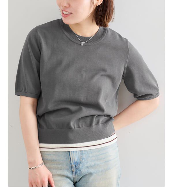 U by SPICK&SPAN「《予約》UVカット ウォッシャブルサマーニット」|ニット・セーター|